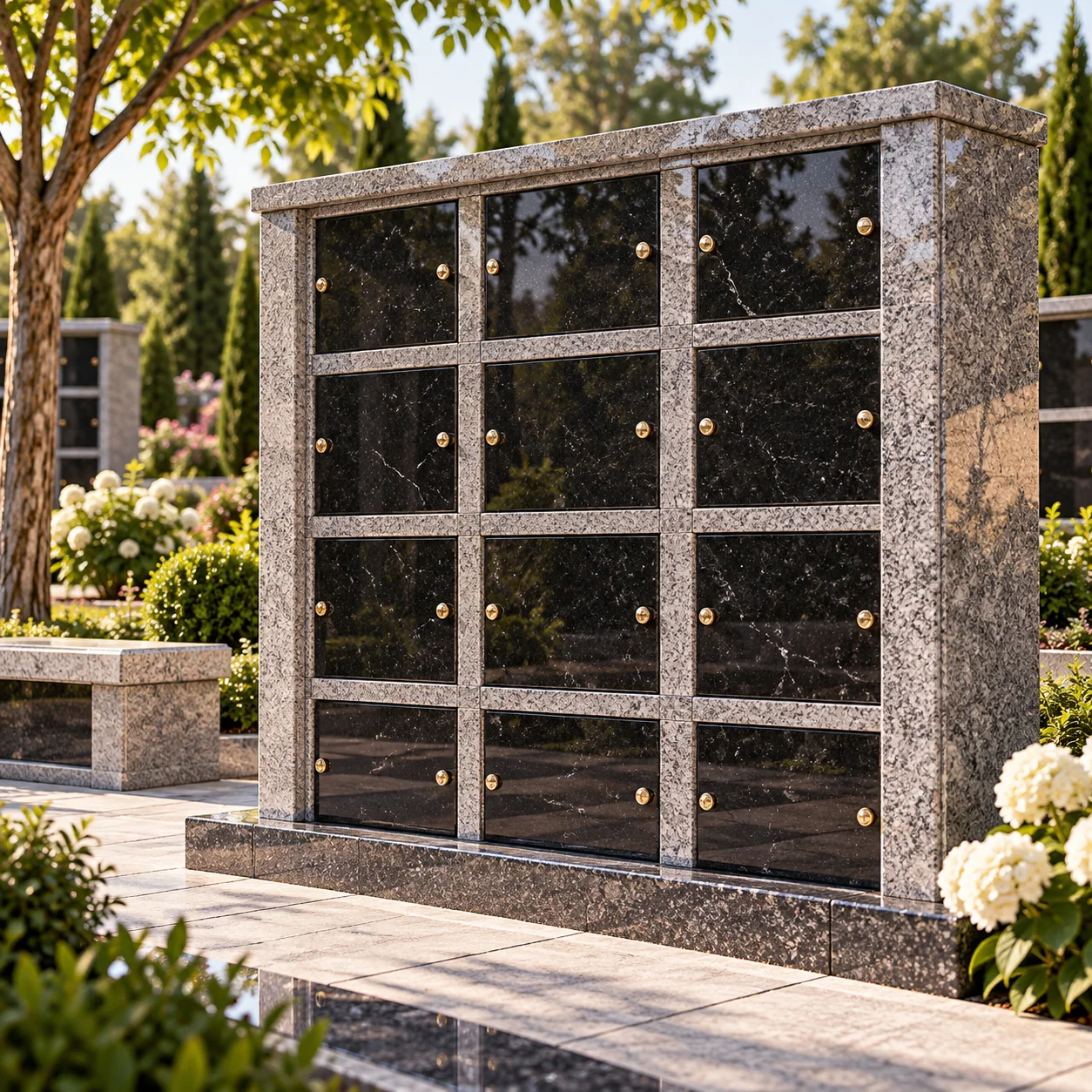 Columbaria and niche banks supplied by Raghav Natural Stones