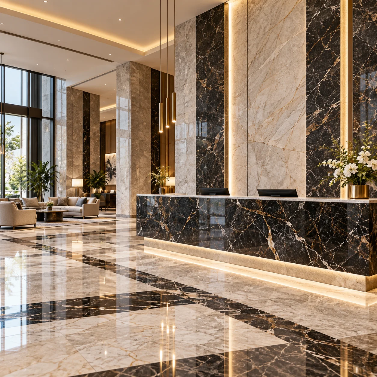 Hotel and interior fit-out supplied by Raghav Natural Stones