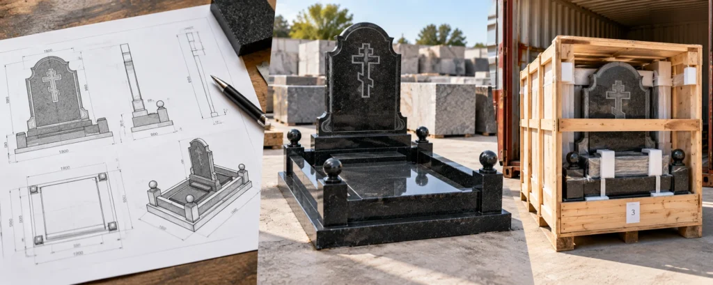 monument drawing to container